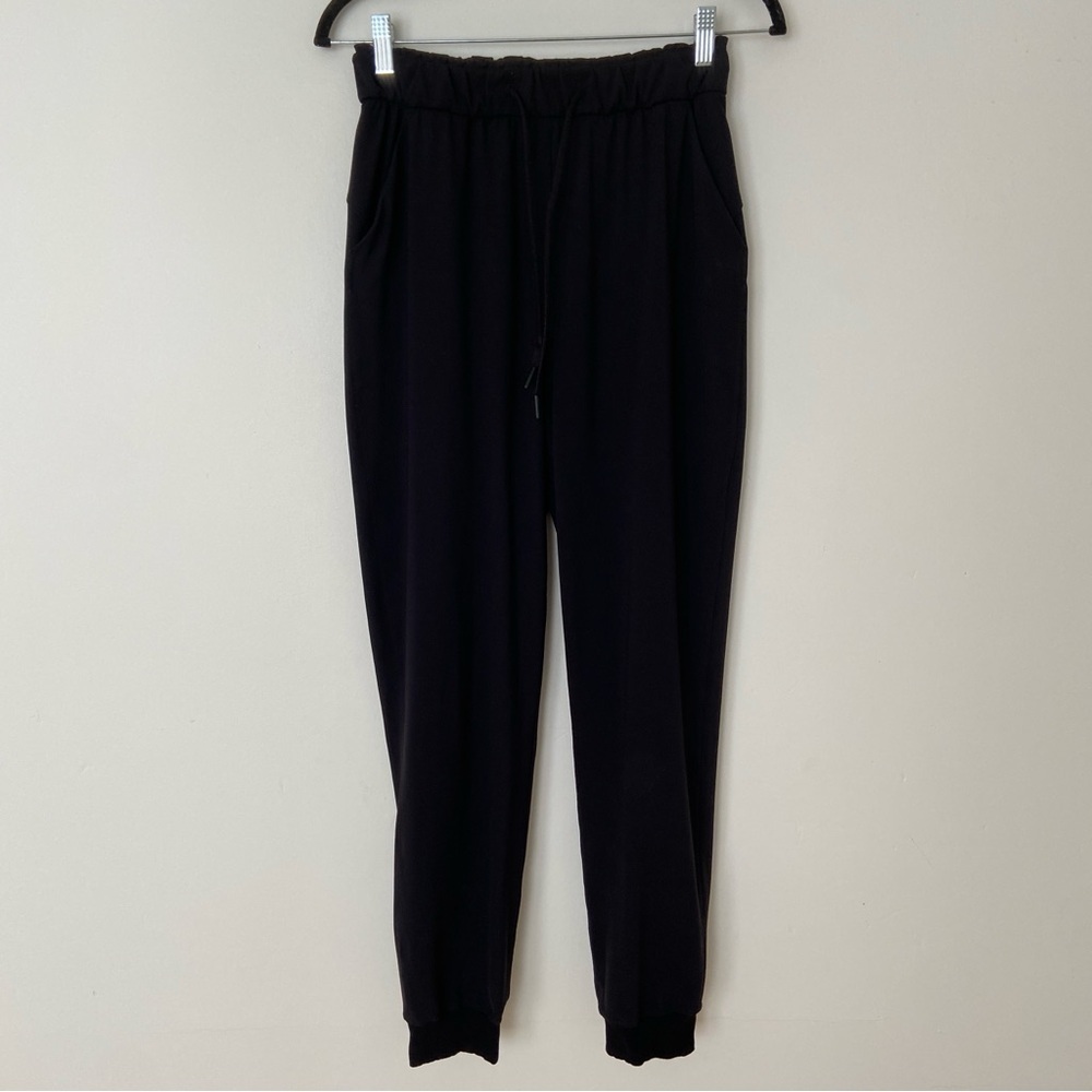Lululemon Stretch High Rise Jogger size 4 Black Full length - Picture 5 of 10